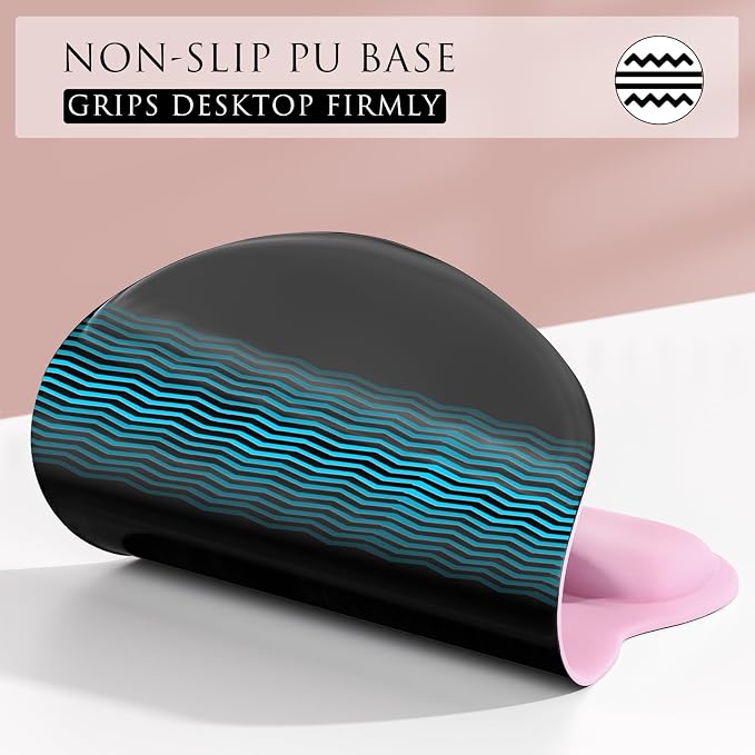 MROCO Ergonomic Mouse Pad with Gel Wrist Rest, 9.4 x 8.1 in, Pale Pink | - Image 6