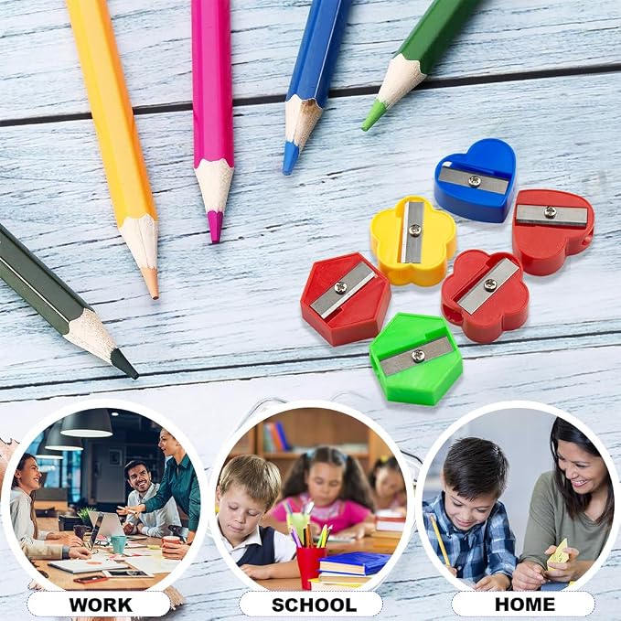 ELANE 90 Pcs Mini Pencil Sharpener, Manual Pencil Sharpeners Bulk Pencil - Image 5
