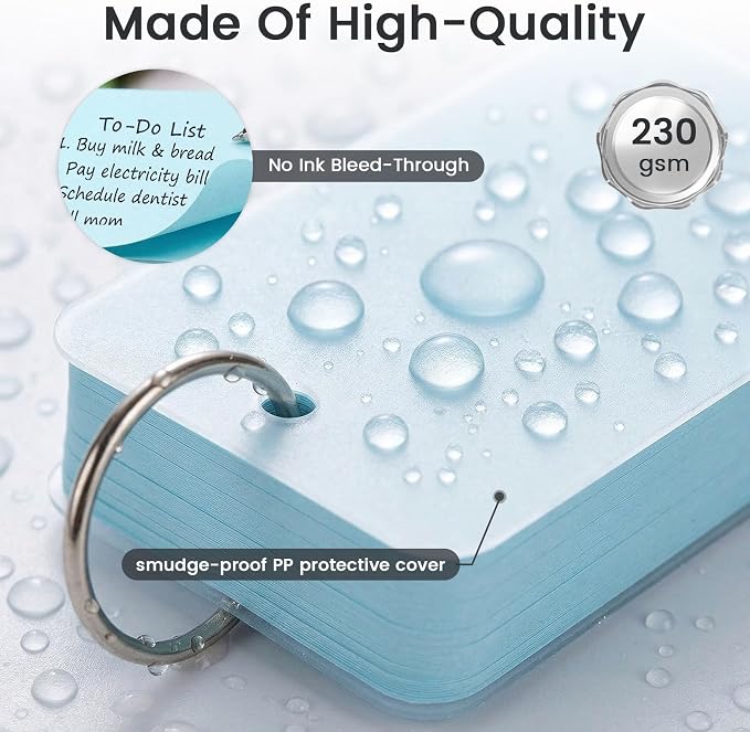 Koogel 400PCS Colored Index Cards, 2.2 x 3.5 Inch, Small Index Cards Bulk - Image 6