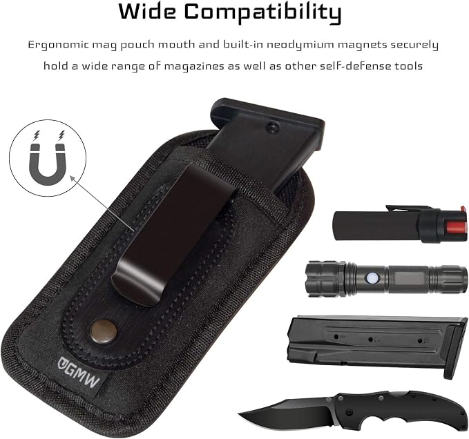 GMW Universal Magnetic IWB/OWB Magazine Holster | Magazine Pouch - Image 5