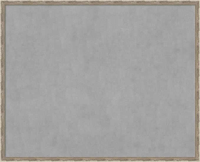 Amanti Art Silver Framed Magnetic Board 34x42 X-Large Vision Board by AmantiArt
