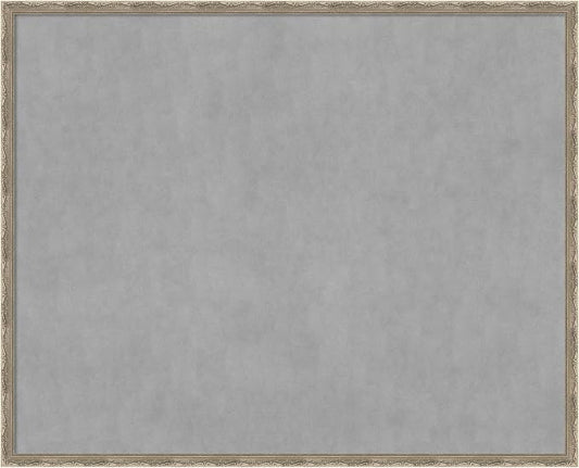 Amanti Art Silver Framed Magnetic Board 34x42 X-Large Vision Board by AmantiArt