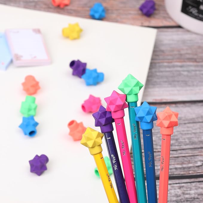 Mr. Pen- Pencil Top Erasers, 48 Pack, Vibrant Colors, Latex-Free | No-Smudge - Image 7