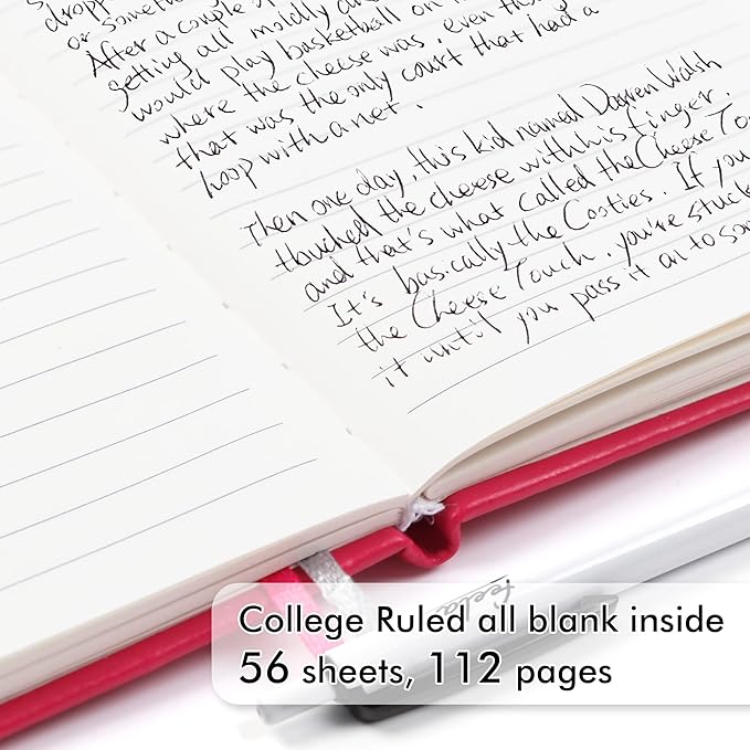 feela 15 Pack Pocket Small Notebooks Bulk, Mini Cute Memo Notepads Hardcover College Ruled Lined Journals with Pen Holder for Women Girls Office School, with 15 Black Pens, 3.5”x 5.5”, A6, Berry-DeskLoop Office