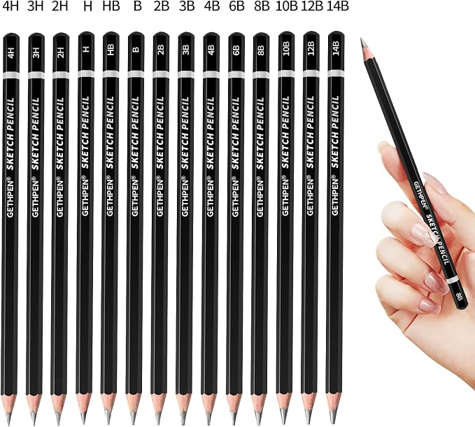 GETHPEN Professional Drawing Sketching Pencil Set - Image 2