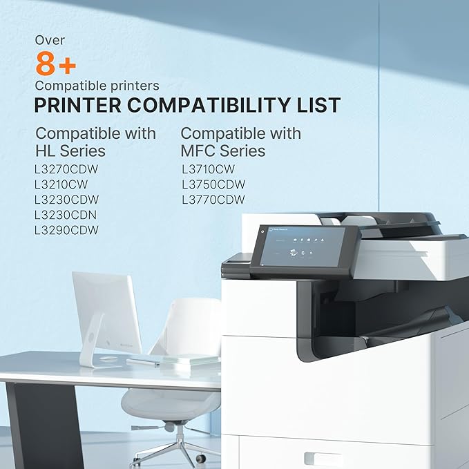 E-Z Ink TN227 Compatible Toner Cartridge Replacement for TN-227BK/C/M/Y High Yield Brother TN227 TN227BK TN223 to use with HL-L3270CDW HL-L3230CDW HL-L3210CW HL-L3290CDW MFC-L3710CDW (4 Pack)-DeskLoop Office