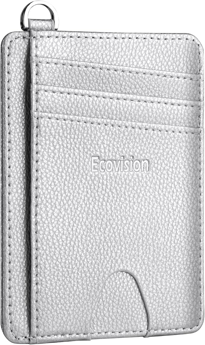 Slim Minimalist Front Pocket Wallet, RFID Blocking Credit Card Holder Wallet by Ecovision