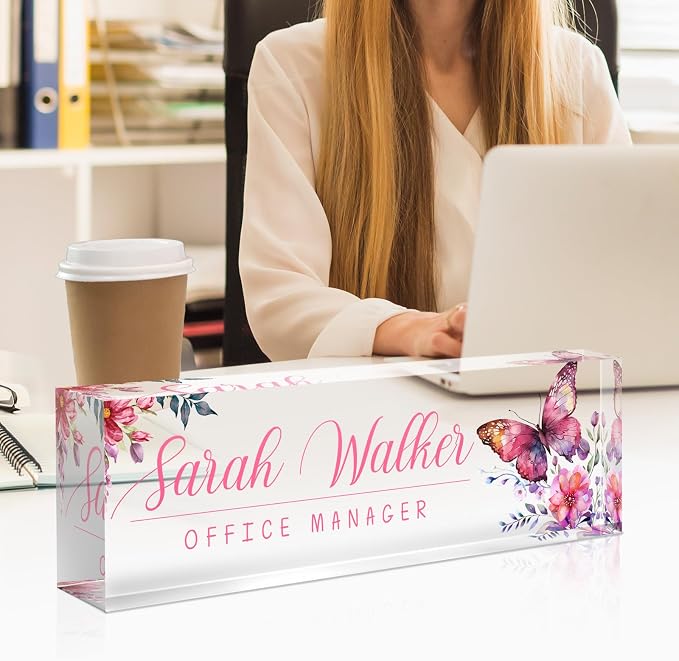 SalaGraphics Desk Name Plate Personalized, Custom - Image 4