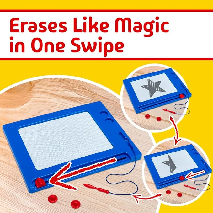 Cra-Z-Art Retro Magna Doodle Magnetic Drawing Board | Retro, Classic Toy - Image 2