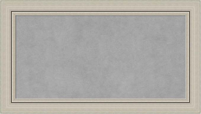 Amanti Art Silver Framed Magnetic Board 16x28 Small Vision Board by AmantiArt