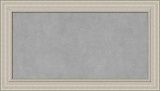 Amanti Art Silver Framed Magnetic Board 16x28 Small Vision Board by AmantiArt