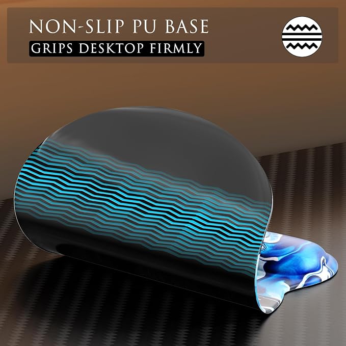MROCO Ergonomic Mouse Pad with Gel Wrist Rest, 9.4 x 8.1 in, Gel Wrist Comfort - Image 6