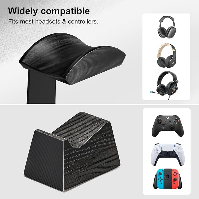 UPERGO Solid Wood Headphone Stand - Image 4