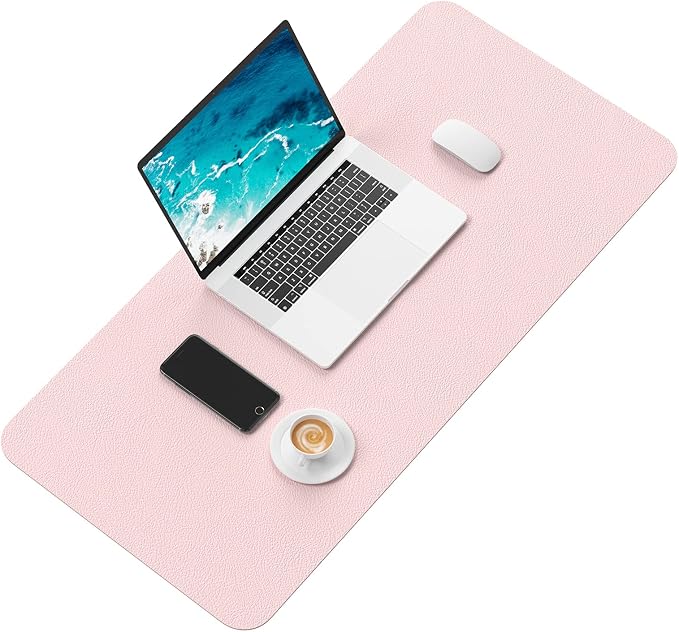 Hsurbtra Desk Pad, XL Extended Mouse Pad, Waterproof Desktop Blotter Protector - Image 2