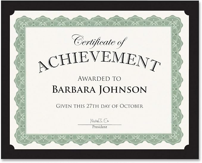Geographics Black Certificate Holder, 9.5" x 12" - Image 7