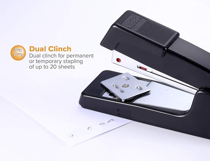 Bostitch Office B400 Executive Compact Stapler, 20 Sheet Capacity, Metal Design - Image 2