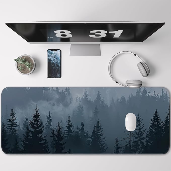 Mouse Pad, Misty Forest Pattern, Non-Slip Rubber Gaming Mouse Pad - Image 2