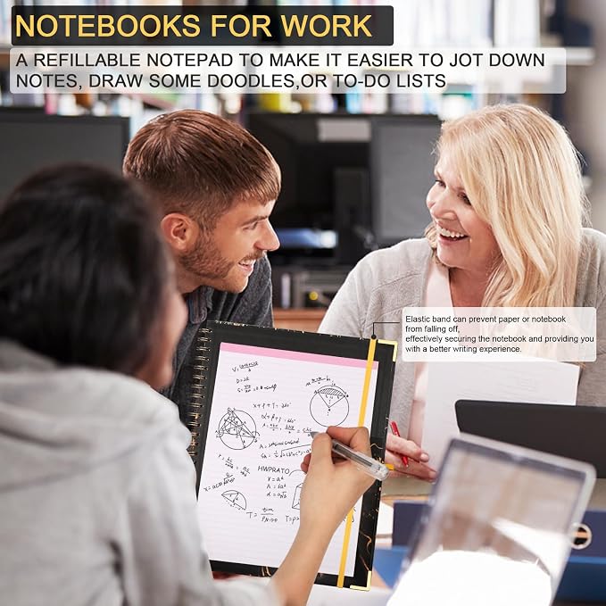 HWPRATO Clipboard with Notepad Clipfolio 5 Dividers with 10 Pockets Letter Size - Image 7