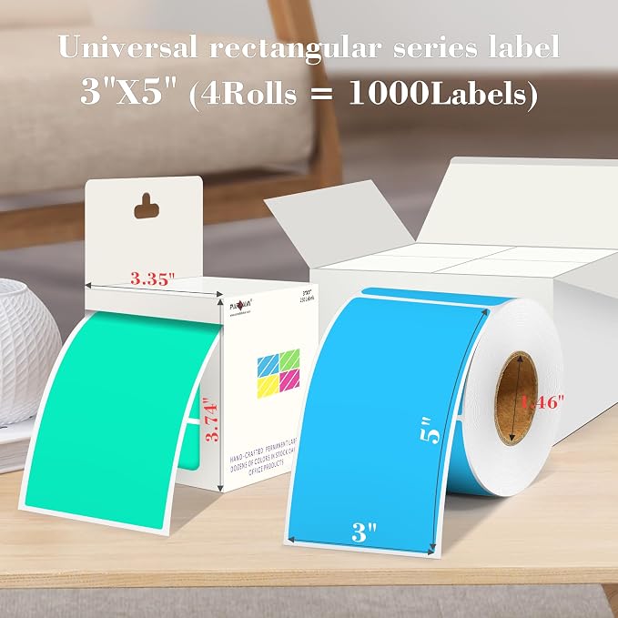 PARLAIM 5 x 3 inch Colored Inventory Stickers - Image 2