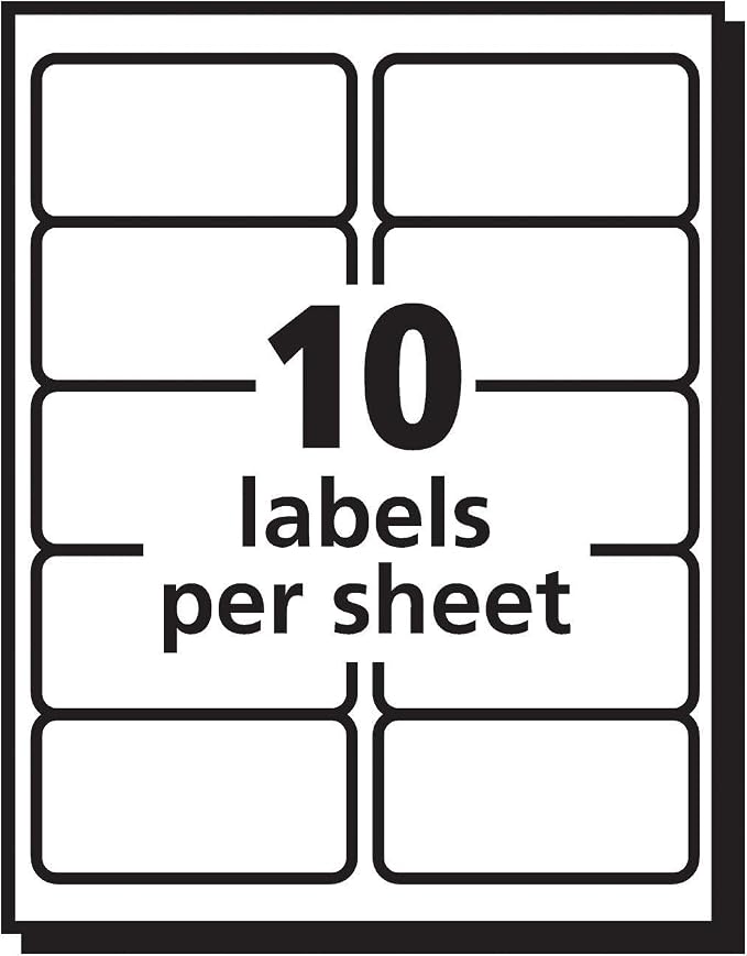 AVERY Shipping Labels, Matte Clear | Printable | - Image 9