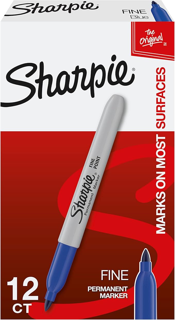 Sharpie Permanent Markers, Fine Point by Unknown