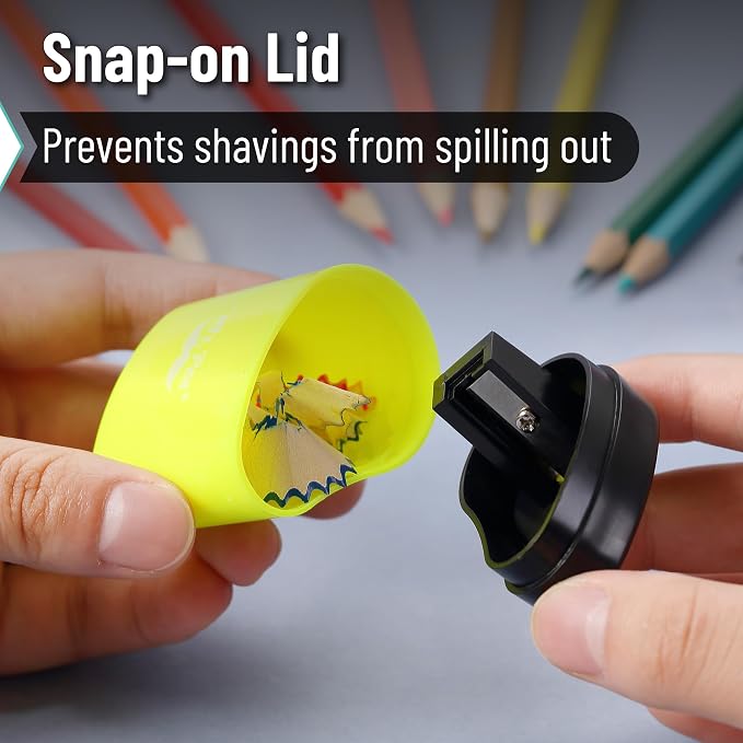 Mr. Pen- Manual Pencil Sharpeners, 12 Pack, Colorful | Portable Handheld Pencil - Image 4