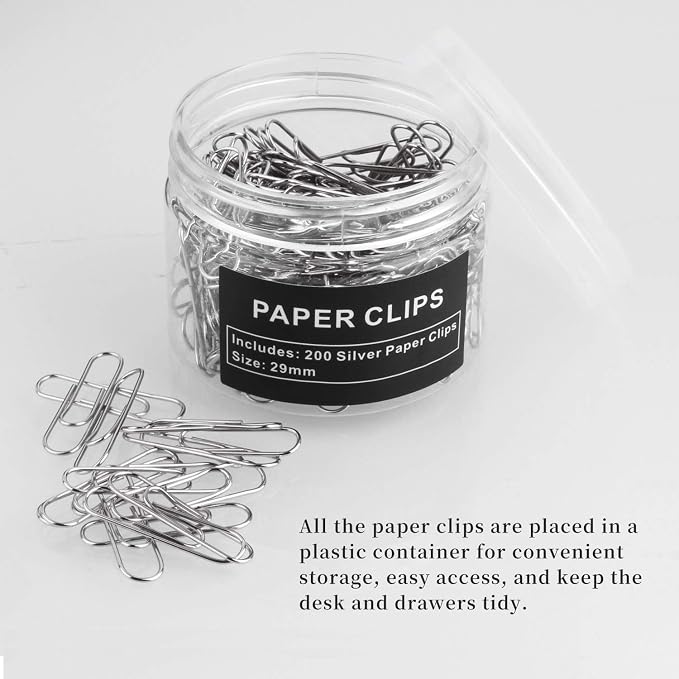 Paper Clips, 200 Pack, Paperclips, Paper Clip, Suitable - Image 5