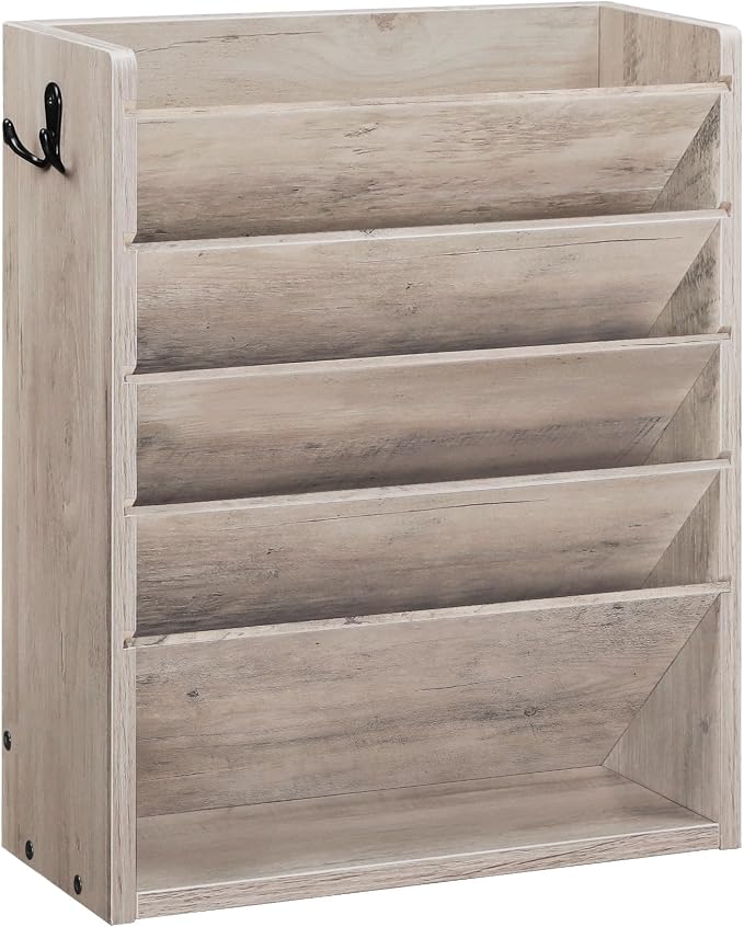 CHOEZON Wall File Organizer, 6-Tier Vertical Mount Hanging Holder by Choezon