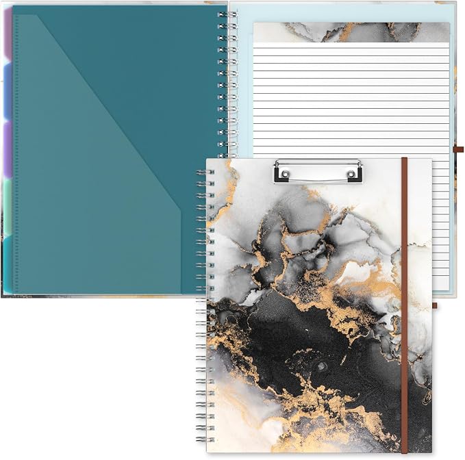 Hongri Clipboard Folio with Refillable Lined Notepad, 8.5 x 11 Folders with by Hongri