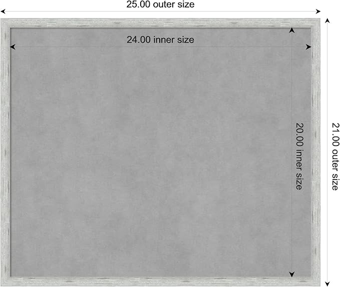 Amanti Art Silver Framed Magnetic Board 21x25 Medium Vision Board - Image 3