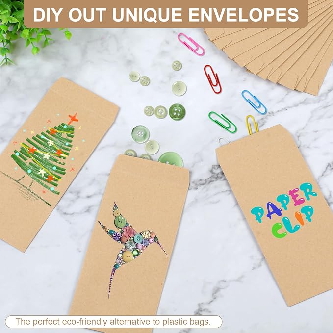 Joyberg 120 PCS Money Envelopes, 6.5"x3.2" Small Cash Envelopes Self-Adhesive - Image 6