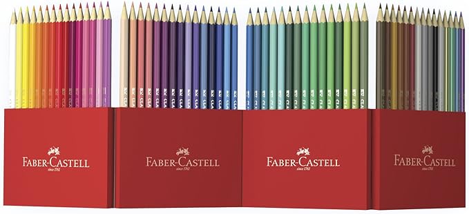 Faber-Castell Castle 111260 Colouring Pencils Set, 60 Pieces, Shatterproof - Image 2