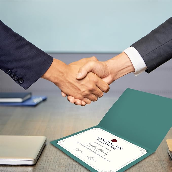 BELLE KR® Green Certificate Holders 8.5 x 11, Documents and Diplomas - Image 6
