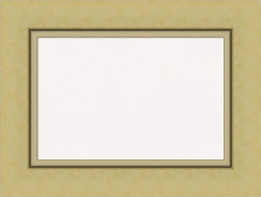 Amanti Art White Cork Board for Wall, 18x24 Vision Board with Gold Frame, Small Corkboard Office Decor for Home Organization, Casual Corkboard Pinboard to Display Items for Home Organization in-DeskLoop Office