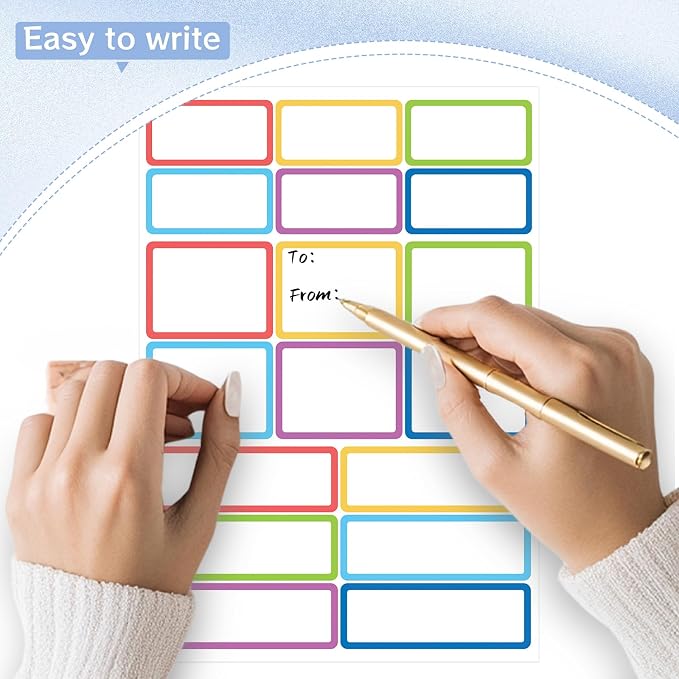 540Pcs Removable Labels, Colored Labels Stickers | Self-Adhesive Stickers - Image 3