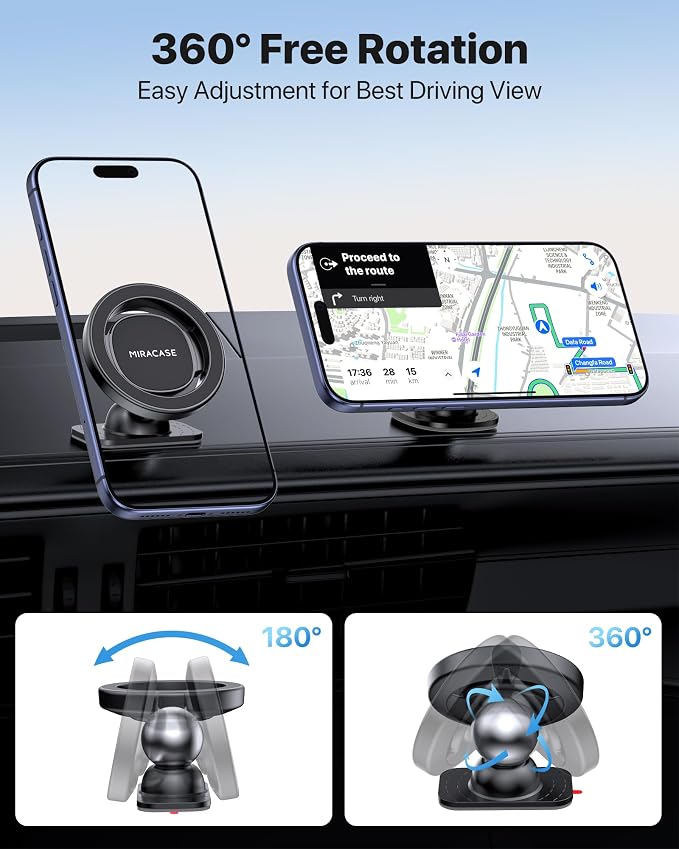 Miracase Latest Upgrade for MagSafe Car Mount Small Phone Holders for Your Car - Image 8
