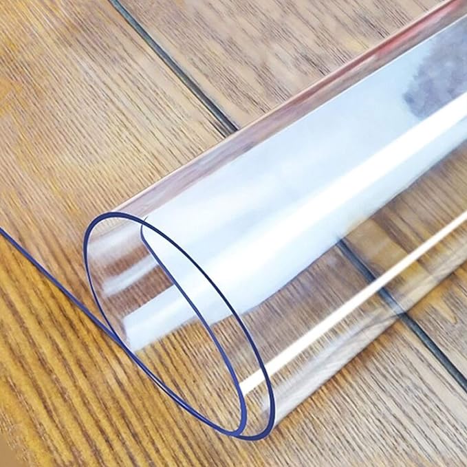 LovePads Clear Table Cover Protector, 48 x 48 Inch 2mm Thick Plastic Table Cover by LovePads