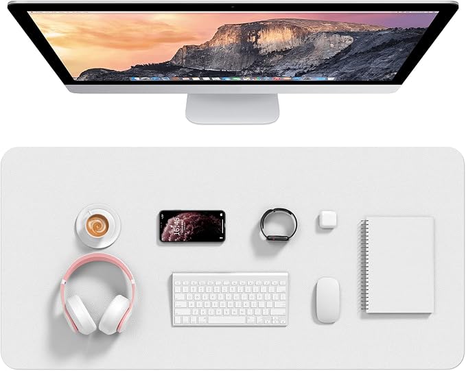 Hsurbtra Desk Pad, 35.5" x 17" PU Leather Desk Mat, XXL Extended Mouse Pad by Hsurbtra