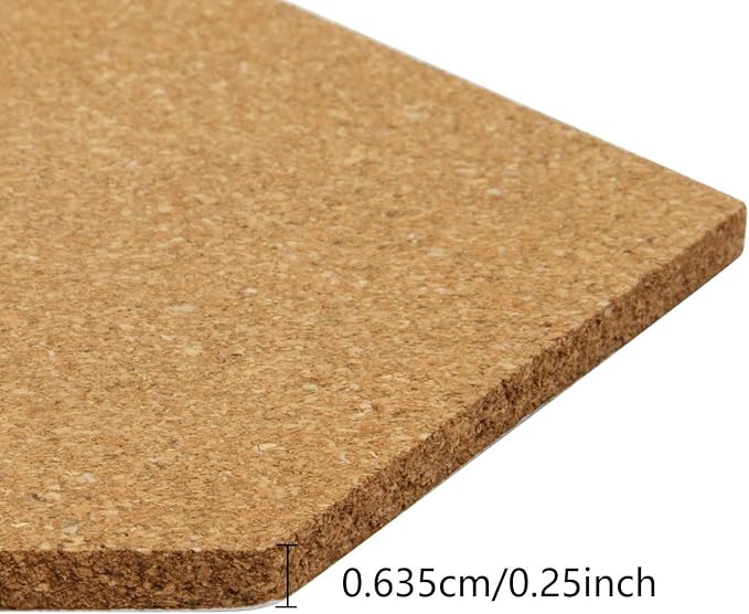 HBlife Hexagon Cork Board Tiles 10 Pack Self-Adhesive Corkboards - Image 3