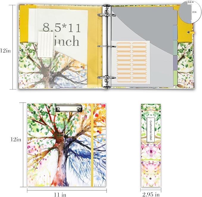 2 Inch 3 Ring Binder Organizer, Three Ring Binder - Image 6