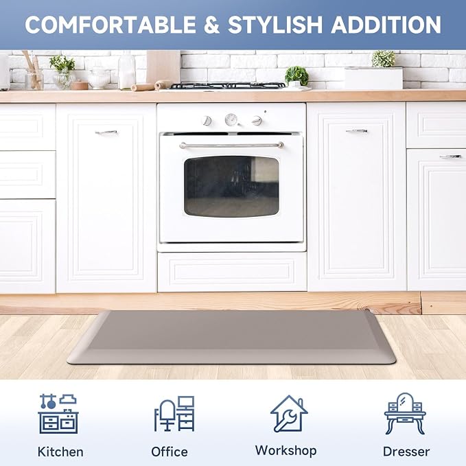 4/5 Inch Thick Kitchen Mat Anti Fatigue Mat Kitchen Rugs Kitchen Decor Non-Slip - Image 7