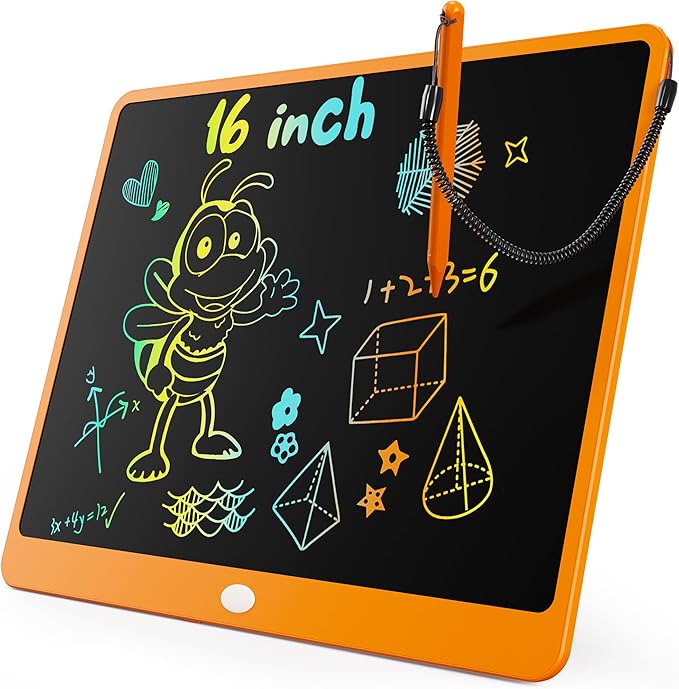 KOKODI LCD Writing Tablet, 16 Inch Colorful Toddler Doodle Board Drawing Tablet by WhereKidsLearnThroughPlay