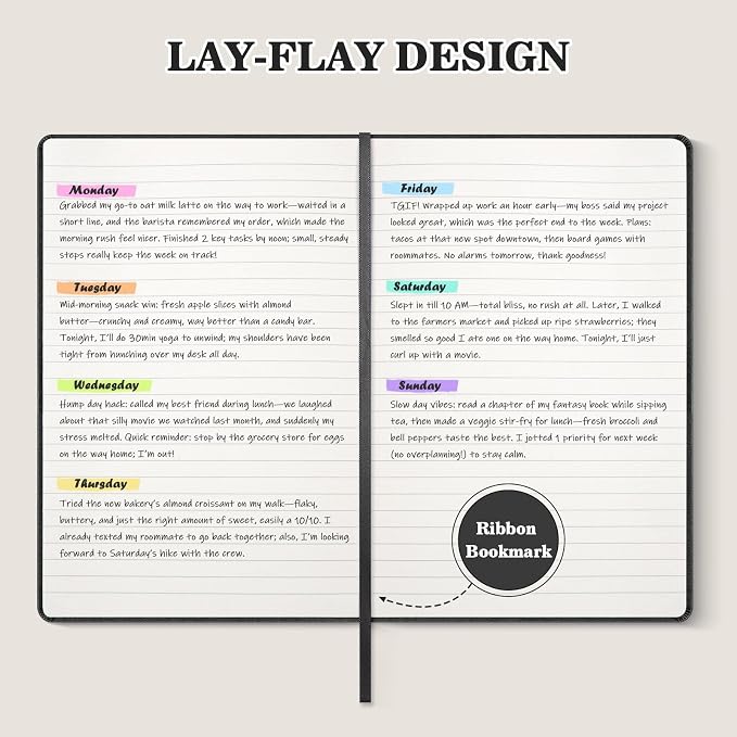 OMEYA 8 Pack Lined Journal Notebooks - Image 4