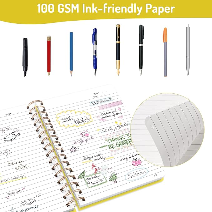 Forvencer Lined Spiral Journal Notebook - Image 4