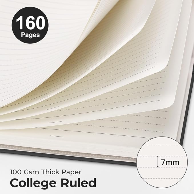 AHGXG Spiral Journal Notebook, 160 Lined Pages, A5 Medium Size, - Image 2