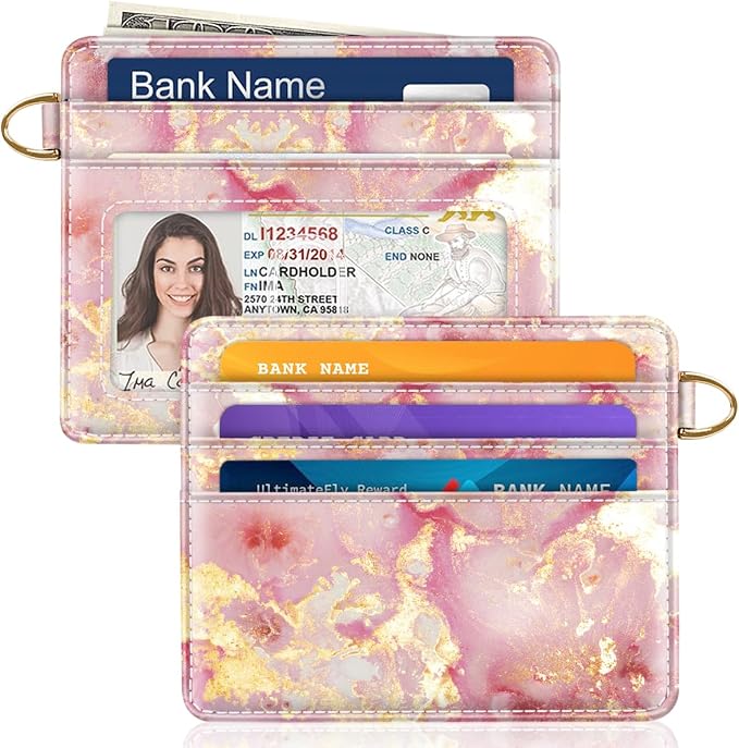 Slim Minimalist Front Pocket RFID Blocking Credit Card Holder Small Wallet Cute by Simikol