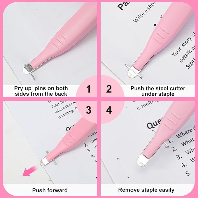ThinkLearn Magnetic Staple Remover 20 Pack, Pen-Shaped Staple Puller | Quick - Image 8