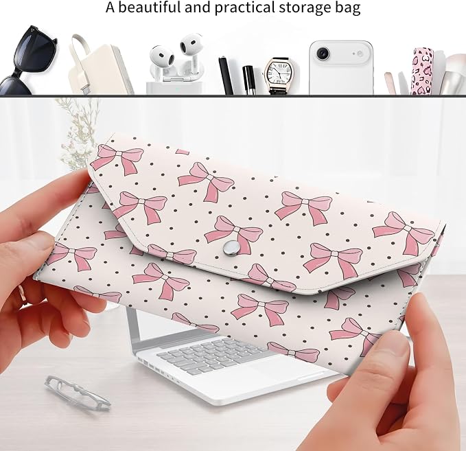 Cash Envelope Wallet Cute PU Leather Envelopes Bag - Image 3