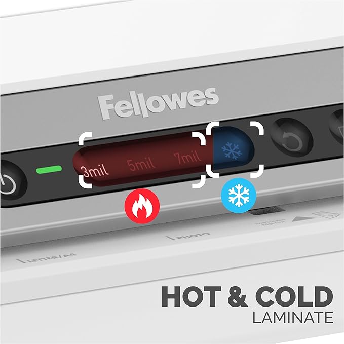 Fellowes Amaris 125 laminator Machine, School or Office use, 12.5 max Width, with 10 Jam Free Laminating Sheets-DeskLoop Office