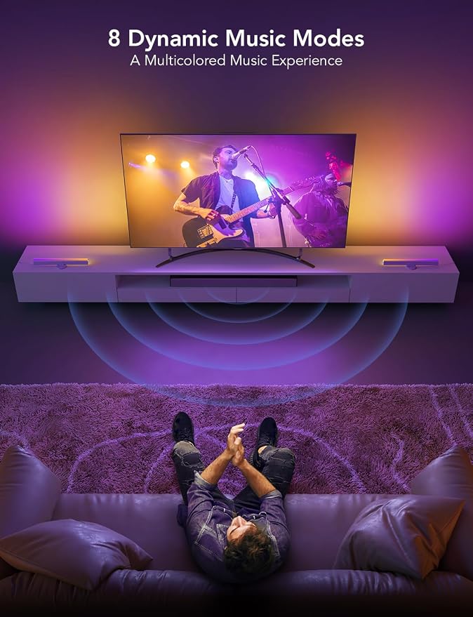 Govee RGBIC Light Bars, 15 Inches WiFi TV Backlight Suitable - Image 4